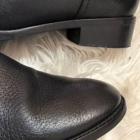Tory Burch Black Leather Riding Boots Sz 9 - Picture 5 of 12